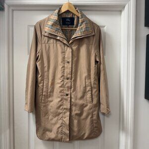 Vintage Burberry trench coat jacket w/Nova Check lining size Medium - READ